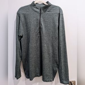 NWOT Lululemon Green Metal Vent Tech Midweight Half Zip Size Large